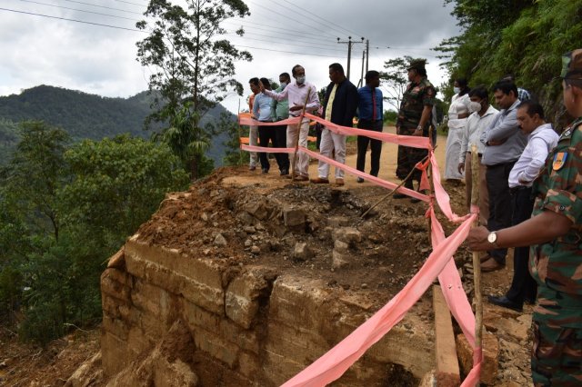 Field visit to affected areas in Ambagamuwa Korale Divisional secretariat Division